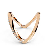 Vera V-Contour Ring