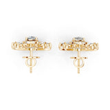 Radiant Bloom Diamond Earrings