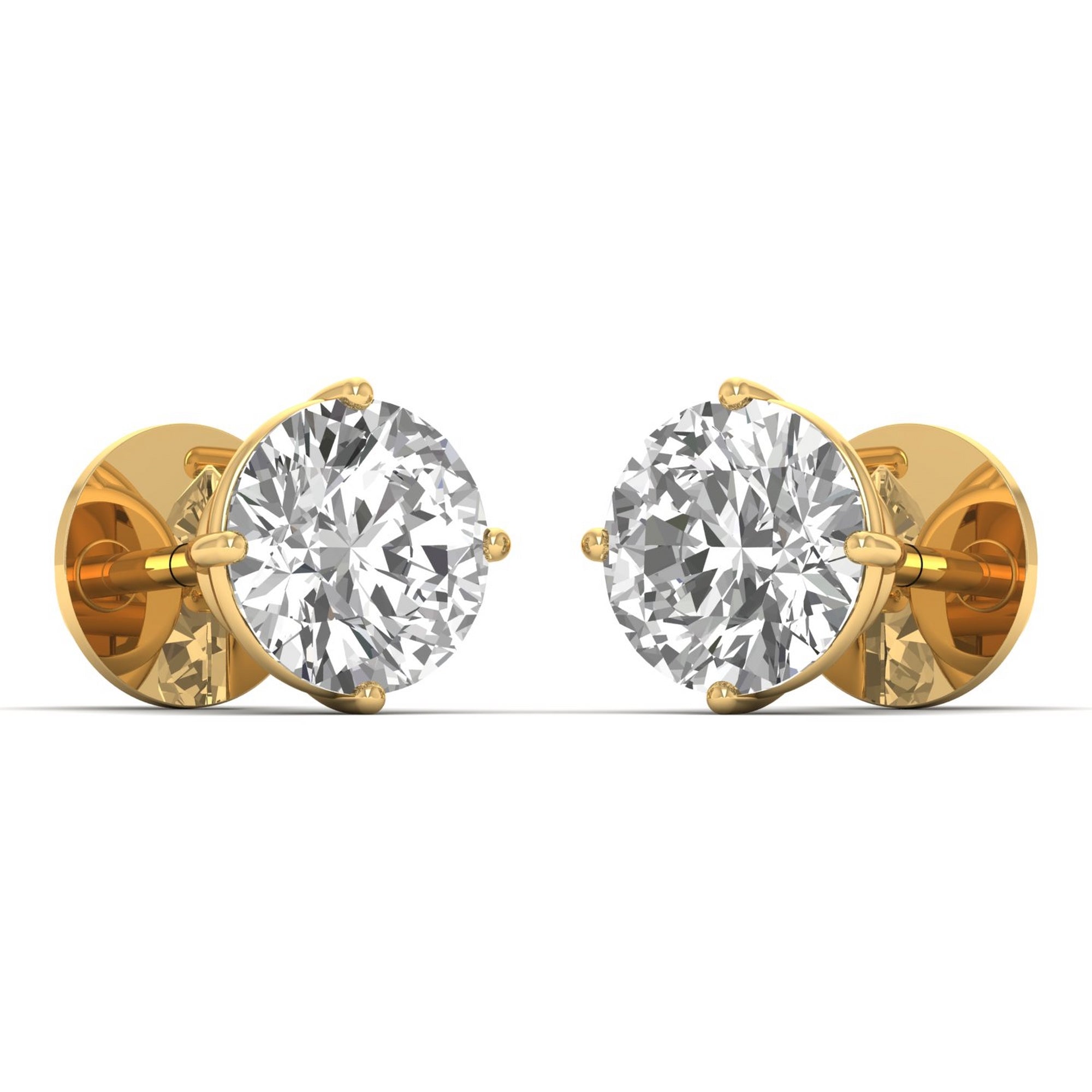 2ct each Imperial Solitaire Studs