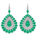 Regal Emerald Teardrop Earrings