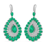 Regal Emerald Teardrop Earrings