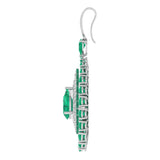 Regal Emerald Teardrop Earrings