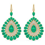 Regal Emerald Teardrop Earrings