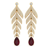 Dala Majestic Feather Drops - Ruby