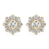 Regal Sunburst Diamond Studs