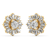 Regal Sunburst Diamond Studs