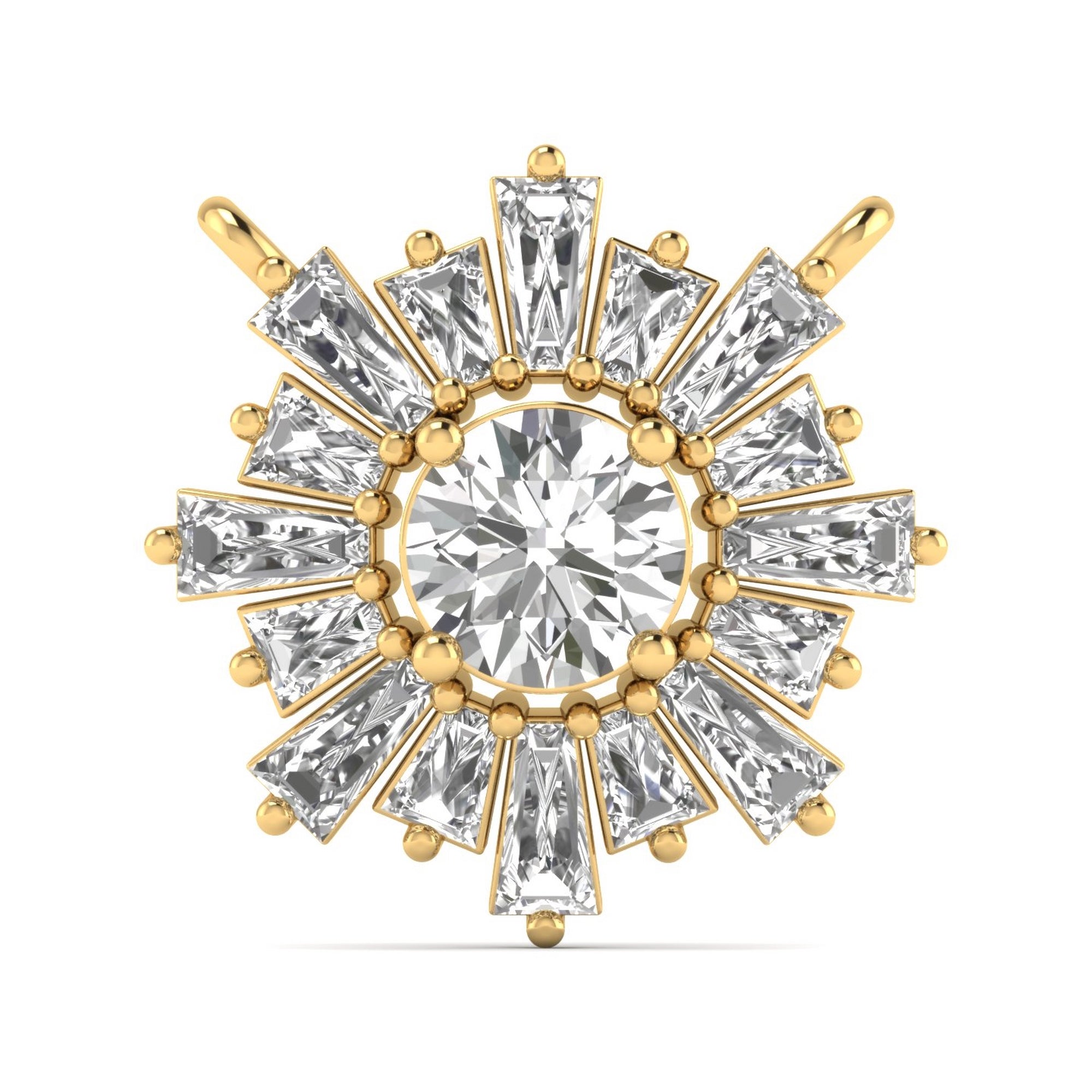 Regal Sunburst Mangalsutra Pendant